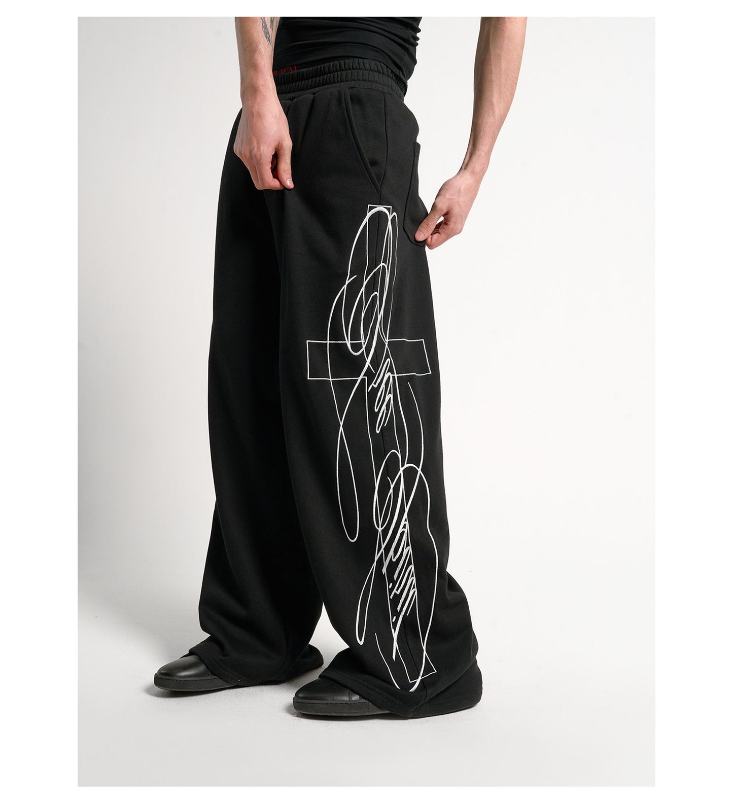 Cross-Stitch Sweatpants