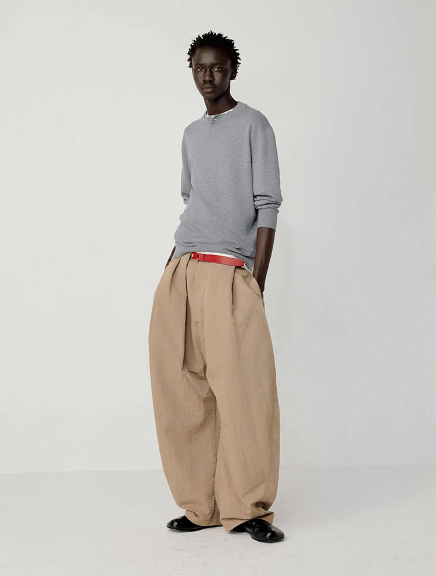 Pleated Waist Casual Pants