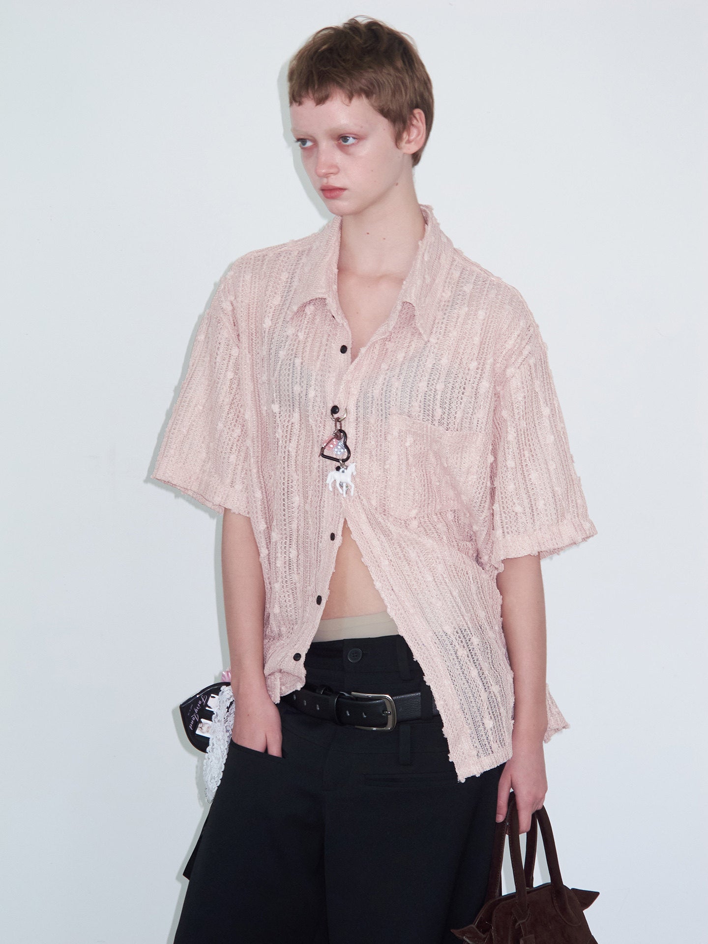 Hollow Crochet Shirt