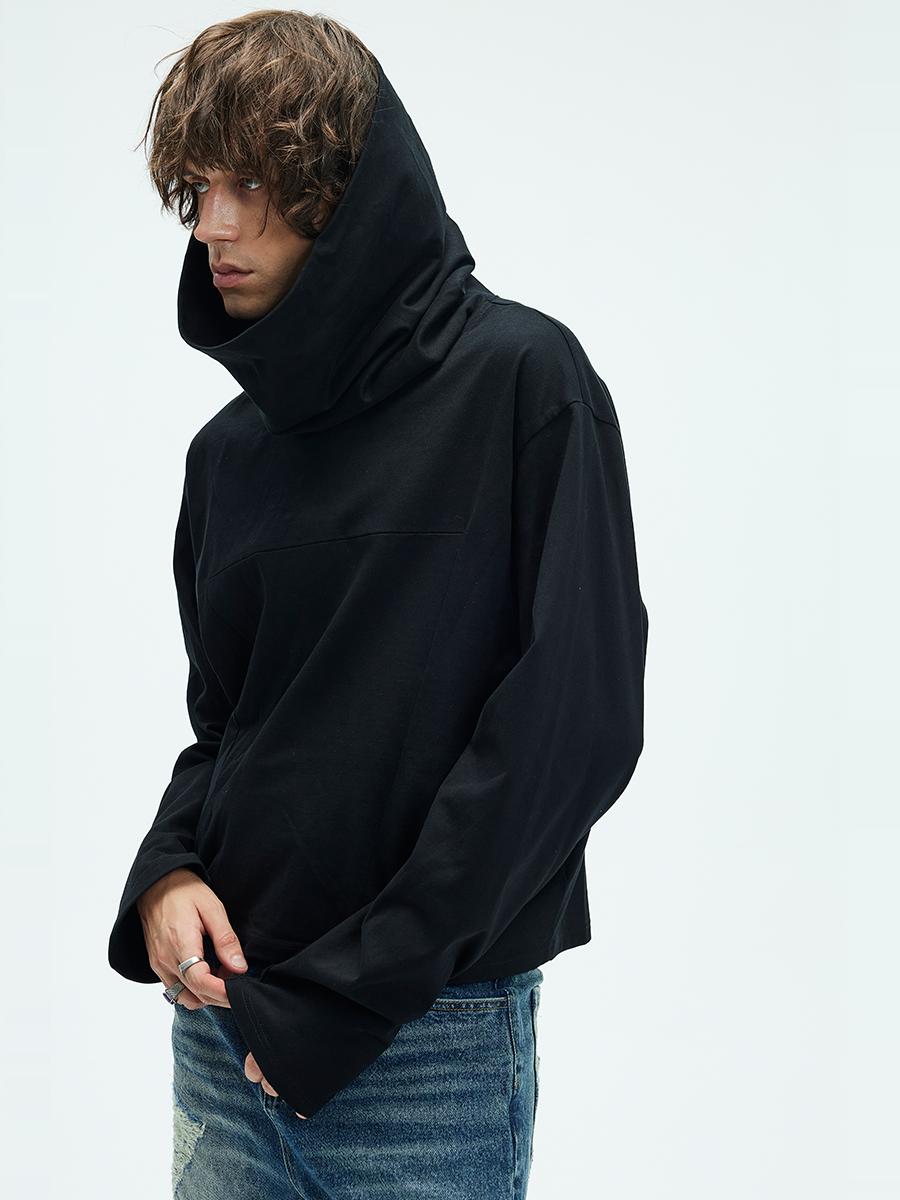 Oversized turtleneck lightweight sweatshirt