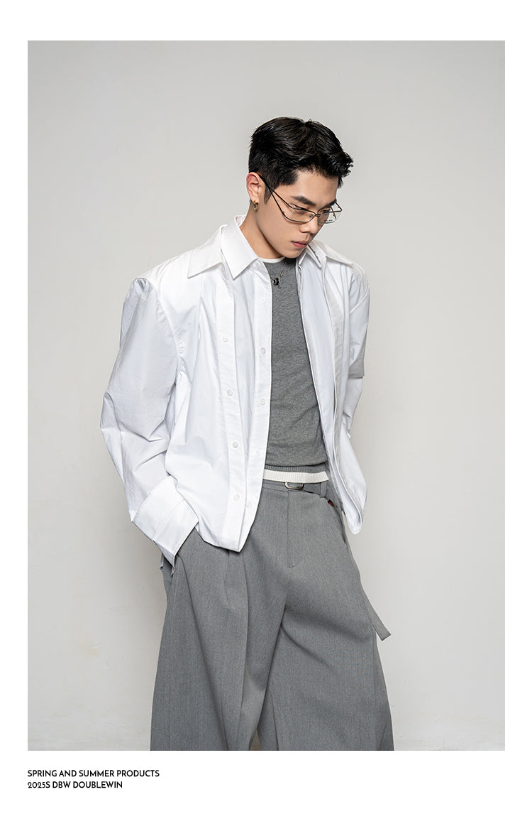 Fake Two-Piece Shirt