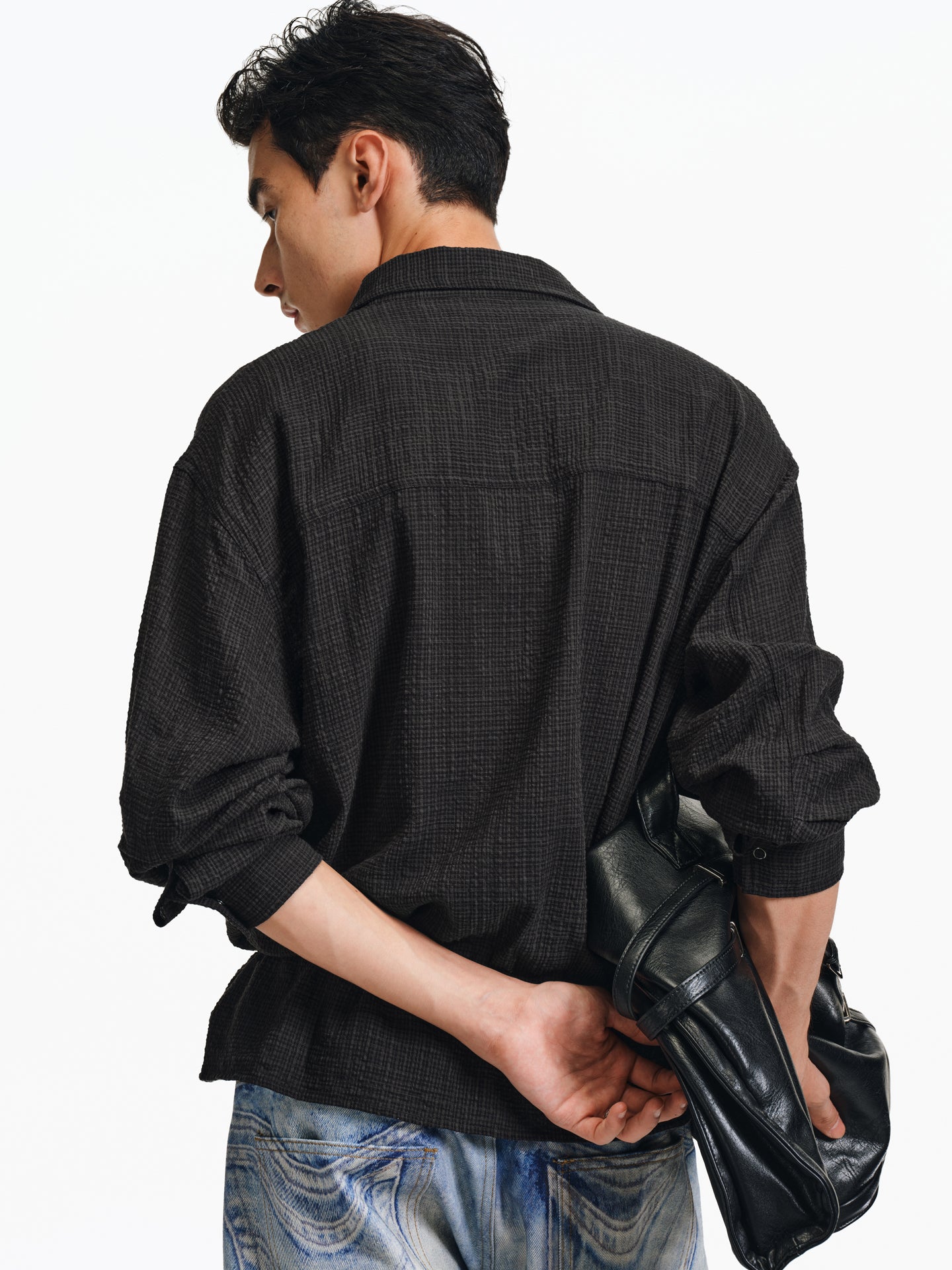 Drawstring waist shirt