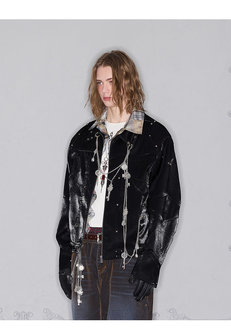 Split Shoulder Short Jacket