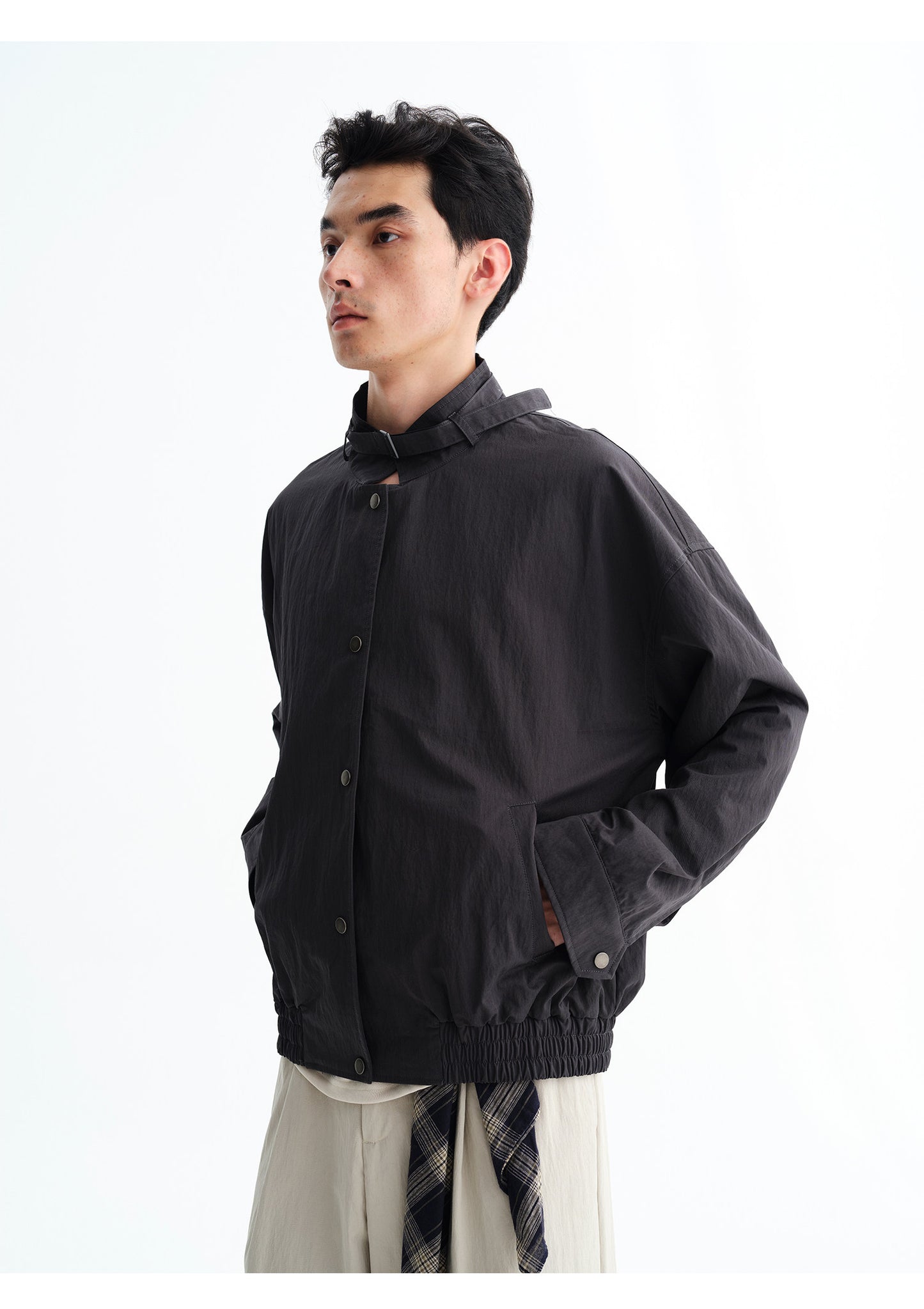 Collar Tie Washed Jacket