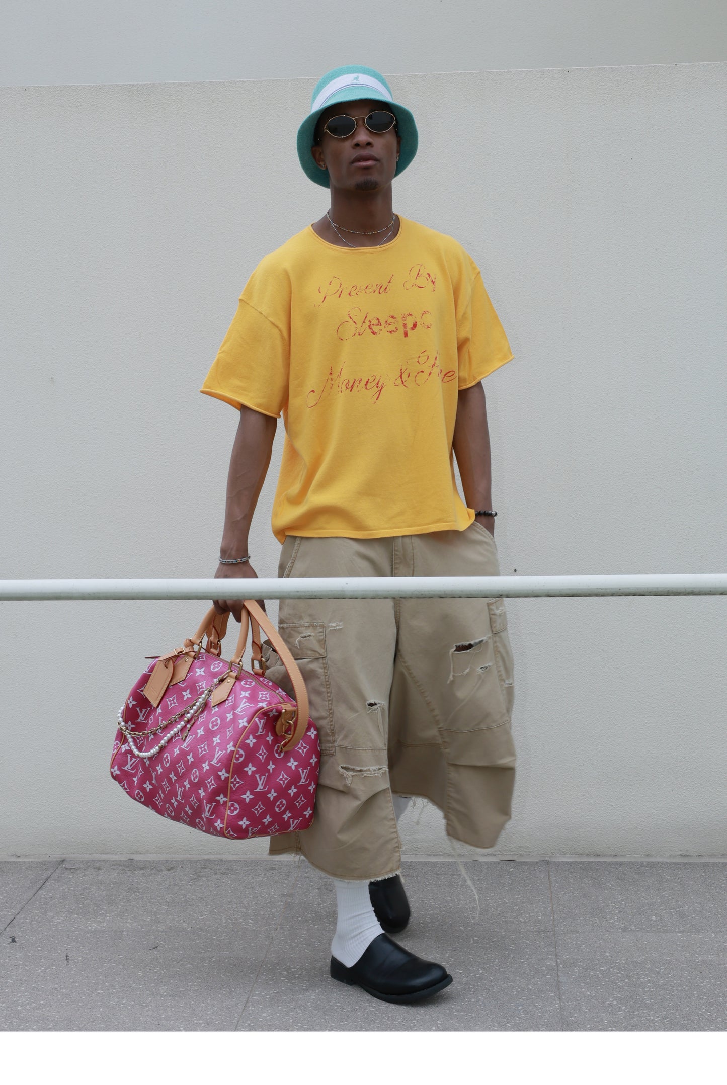 Distressed Print T-Shirt