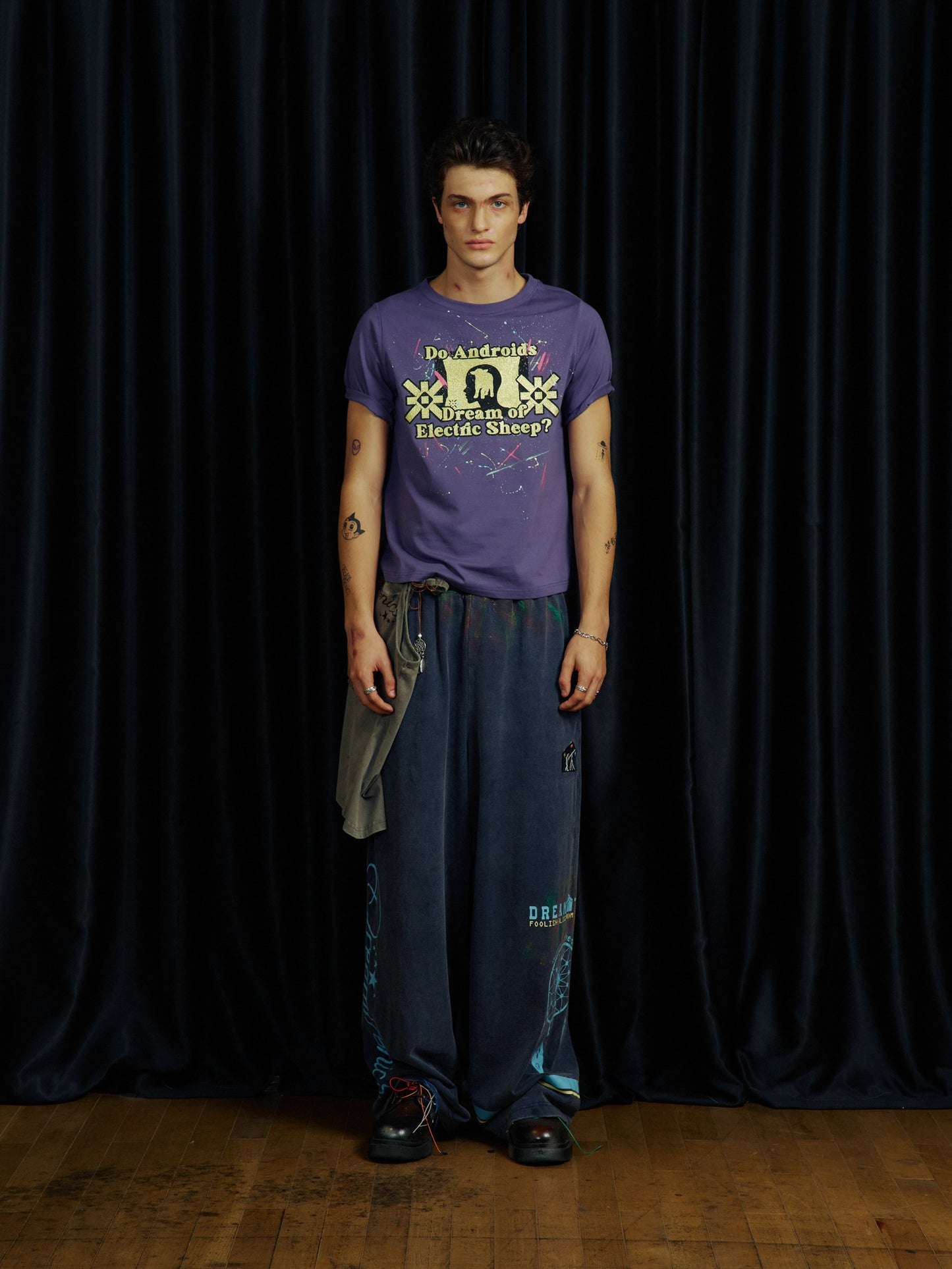 Powder Print Splash Ink T-Shirt