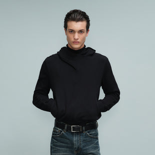 디컨스트럭티드 후드 스웨트셔츠