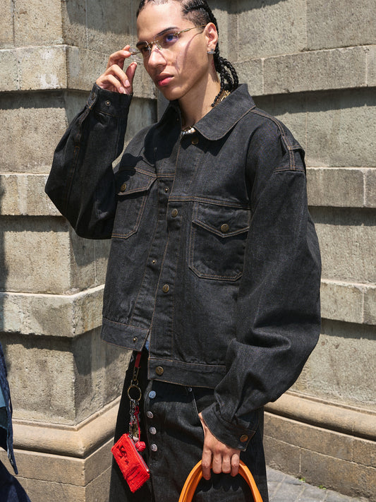 Boxy Short Denim Jacket