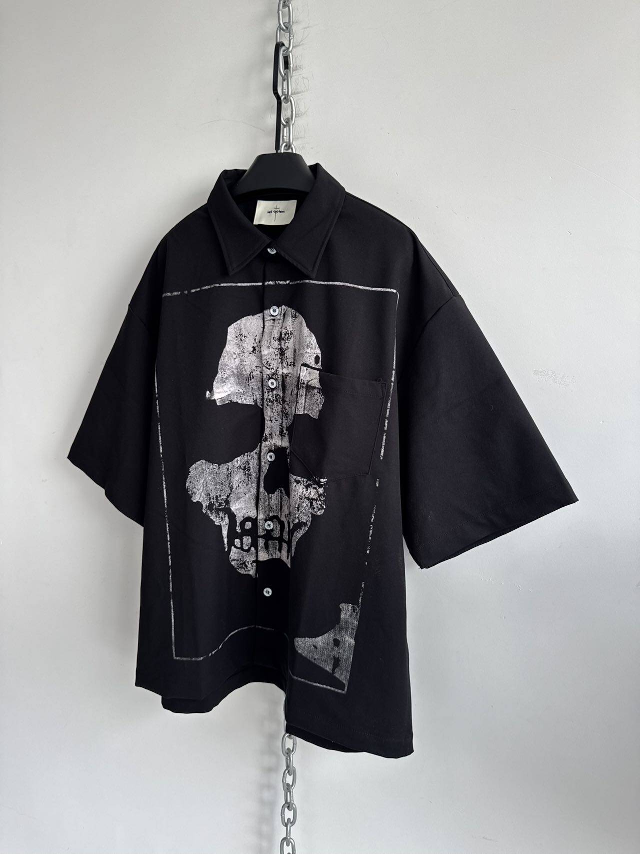Loose-Fit Hand-Printed Shirt