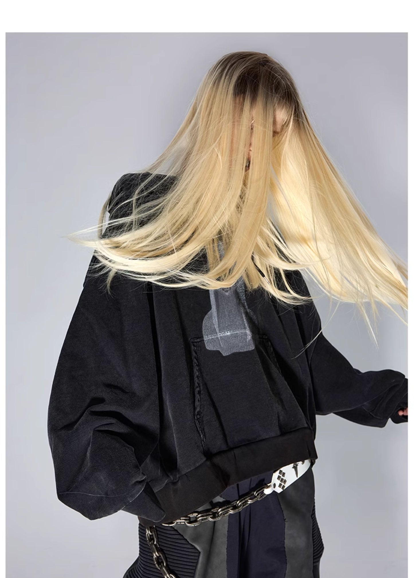 Double Layer Hooded Sweatshirt