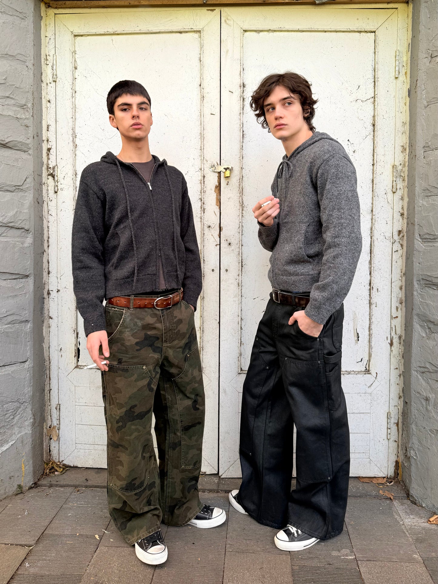 Retro Double-Knee Cargo Pants