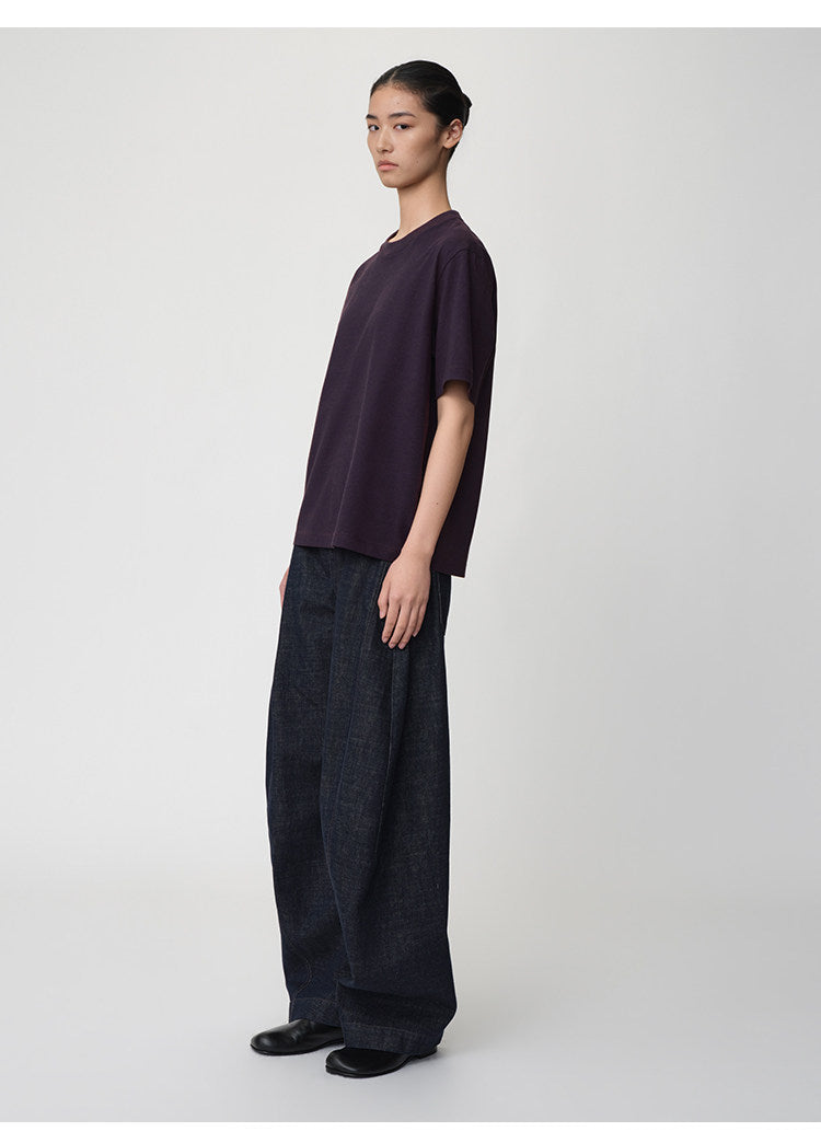 Relaxed-Fit Basic Round-Neck T-Shirt