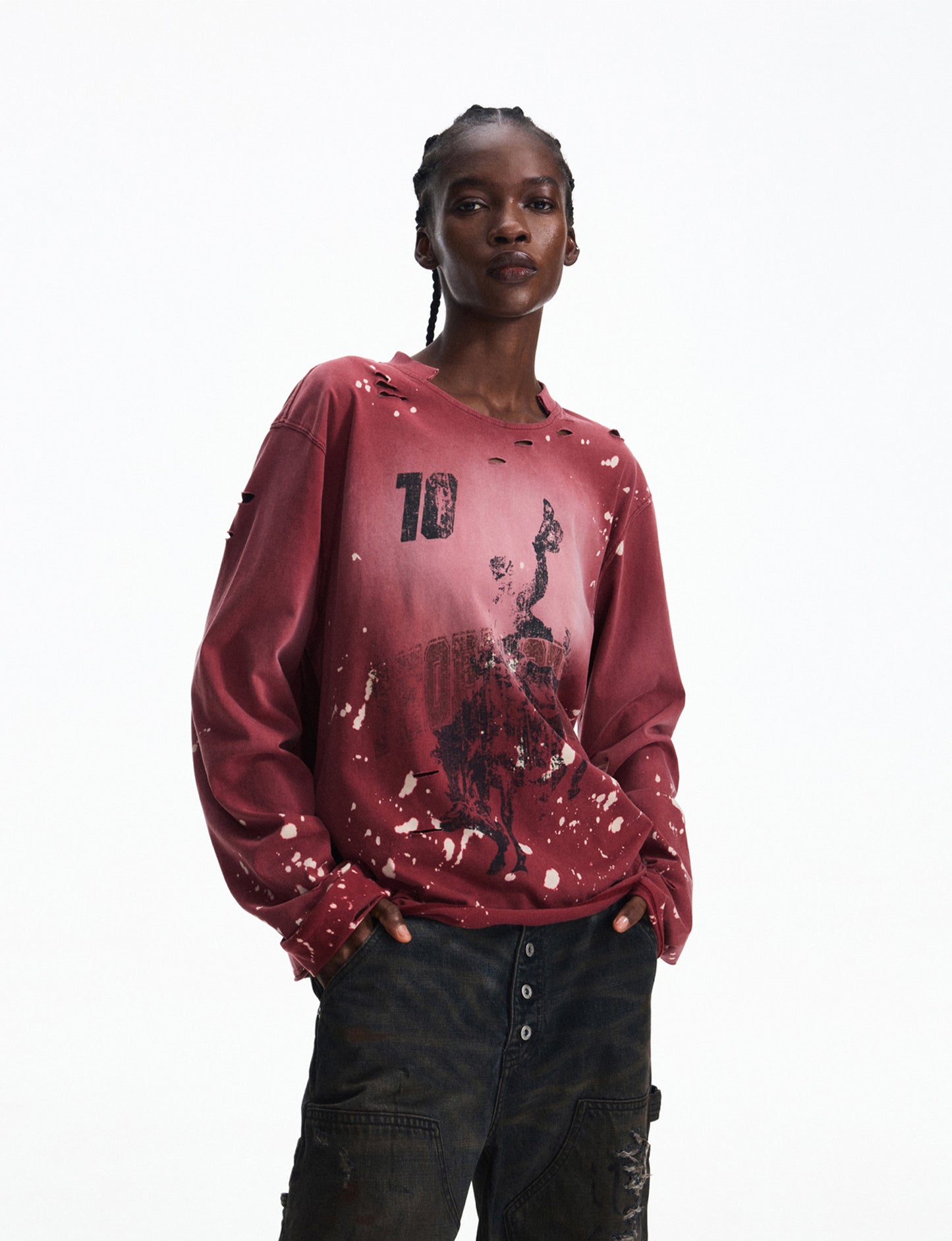 잉크 워시 올드 T-Shirt