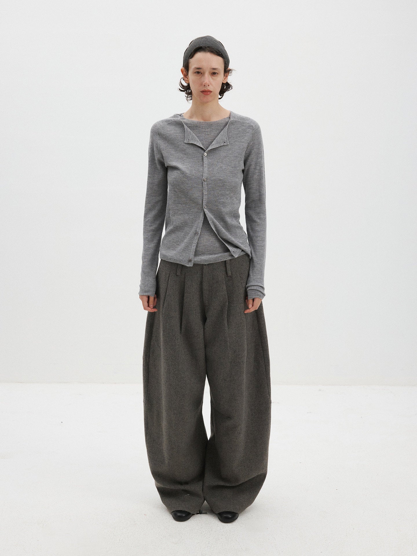 Wool Slim-Fit Knit Cardigan