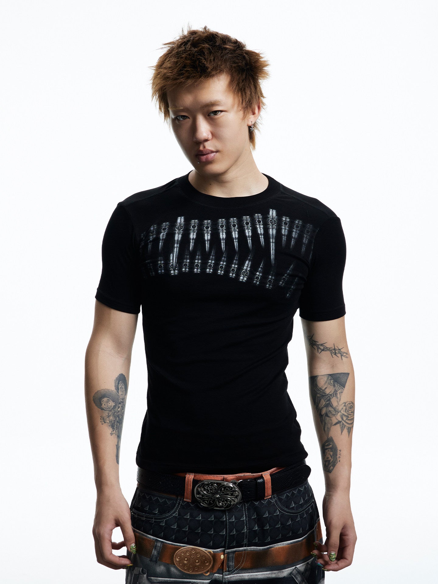 High Street Bullet-Print T-Shirt