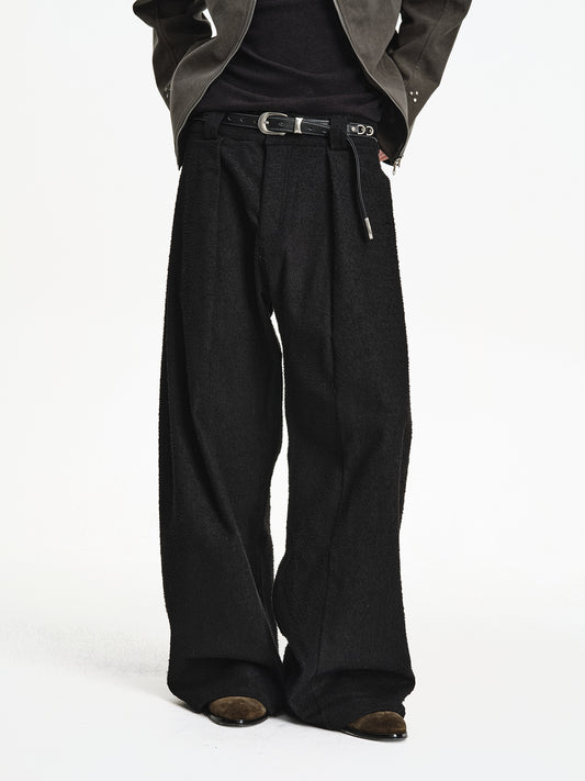 Custom-Woven Twill Casual Pants