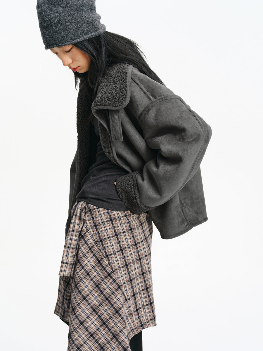 Suede &amp; Fur Jacket