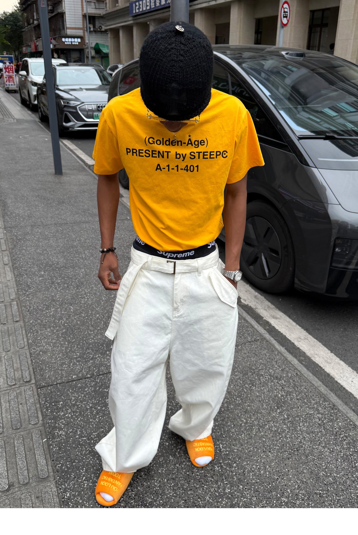 White Belt General-Purpose Casual Pants