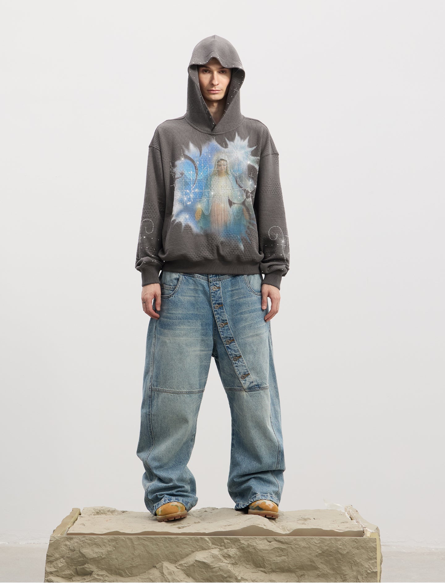 Heavy-Duty Distressed Jeans