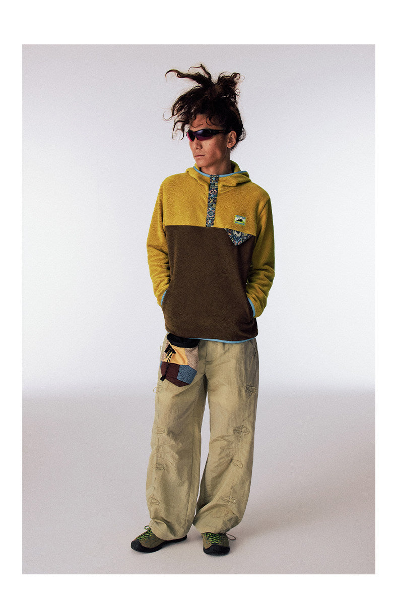 Color Block Hooded Jacket