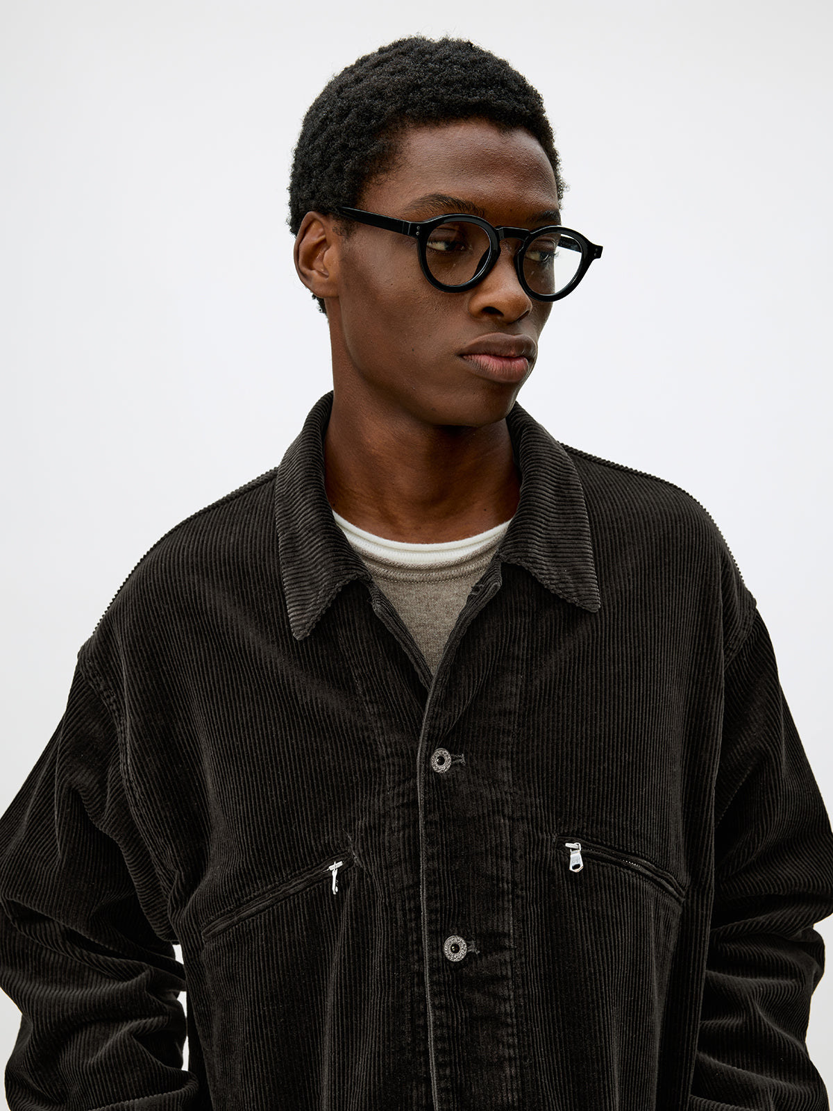 Wash-processed Cotton Corduroy Jacket