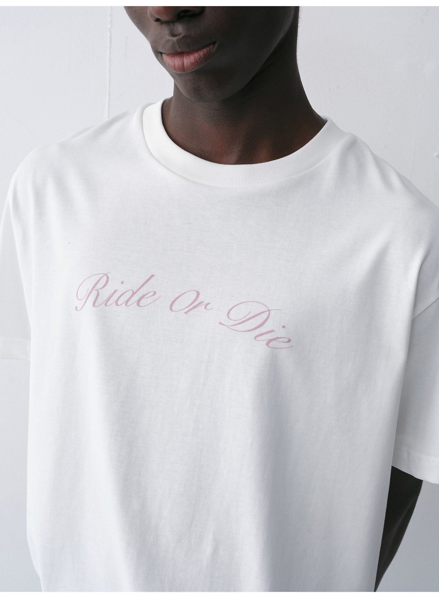 Round-Neck T-Shirt with Alphabet Print