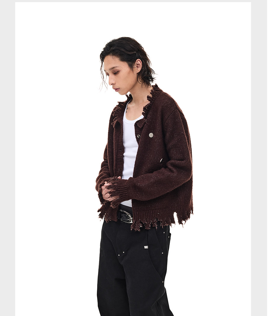 Damage Badge Cardigan