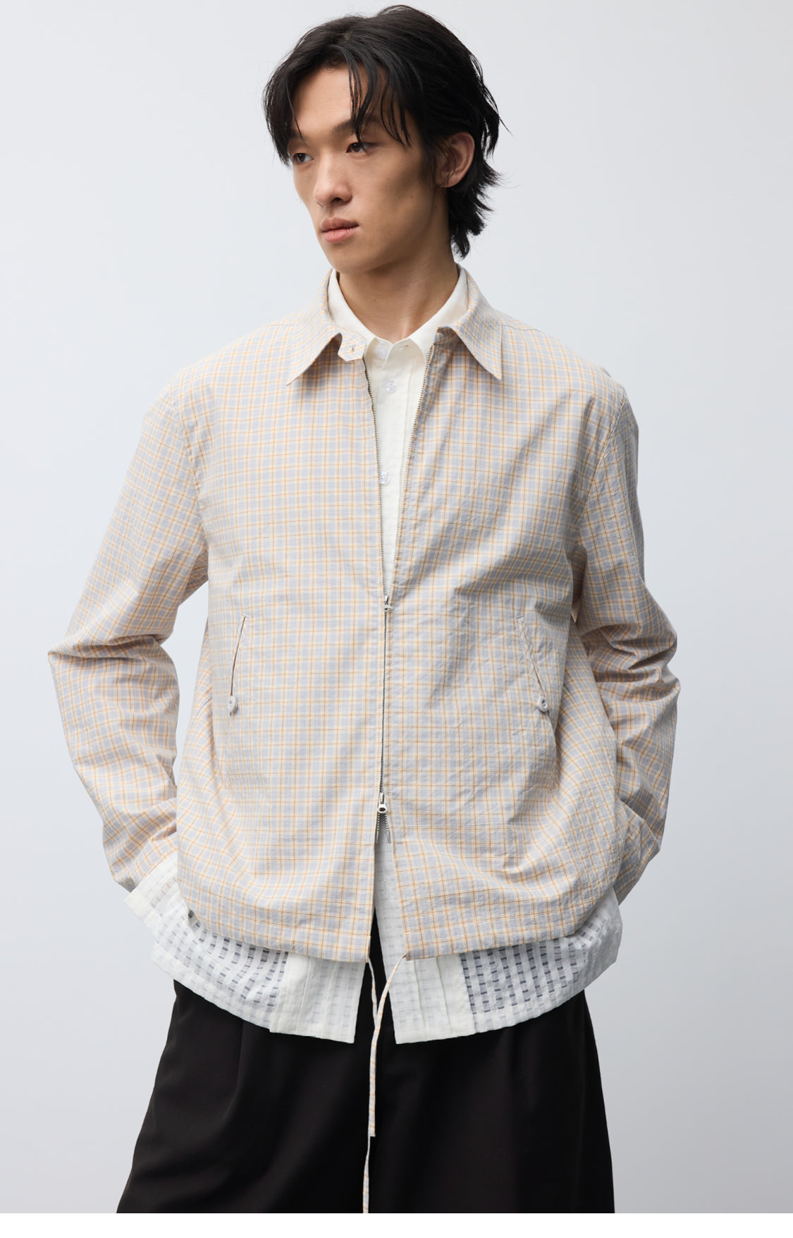 Double Head Metal Zipper Jacket