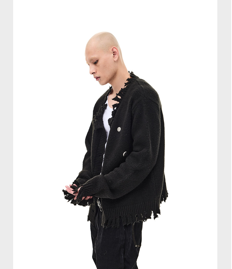 Damage Badge Cardigan