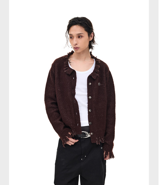 Damage Badge Cardigan