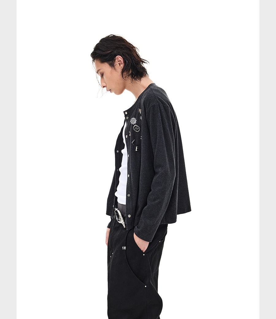 Wool Blend Slim Cardigan