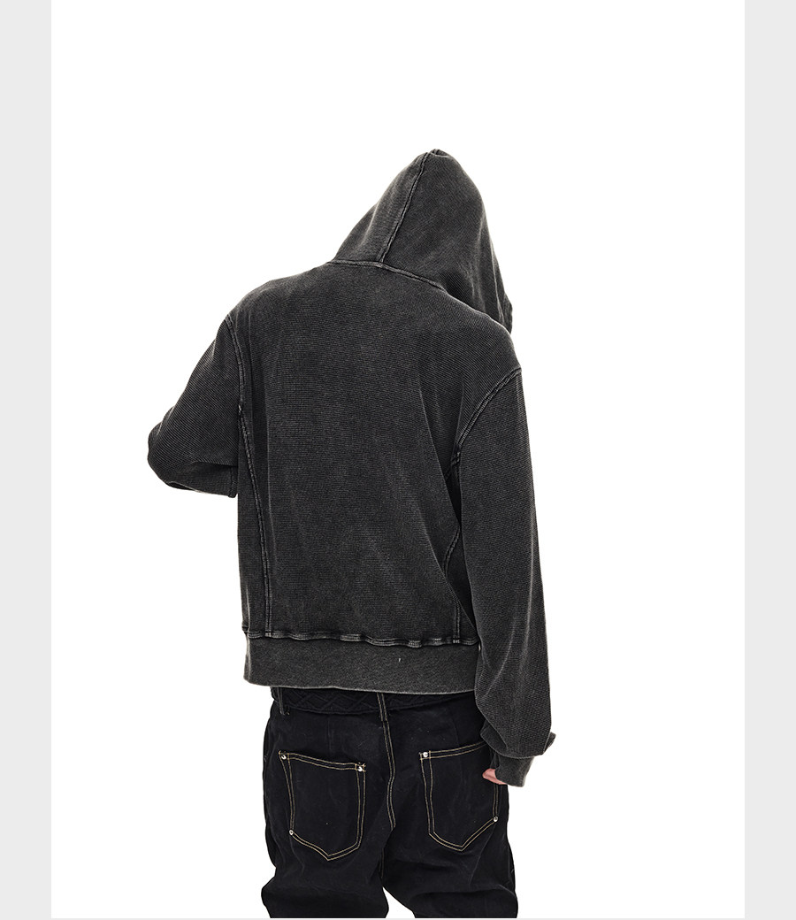 Custom Rivet Zipper Sweatshirt