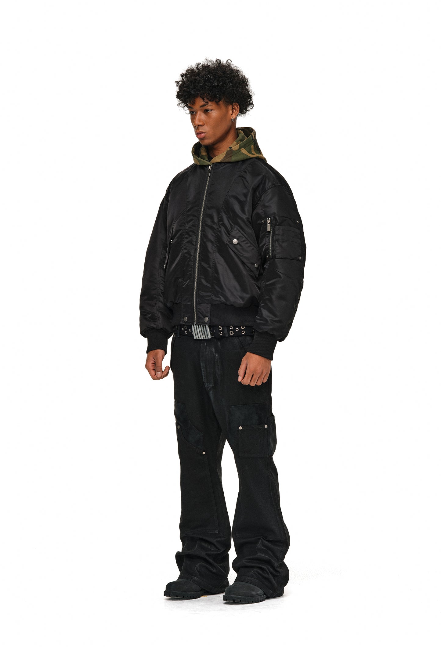 Fake Two-Piece Flight Jacket