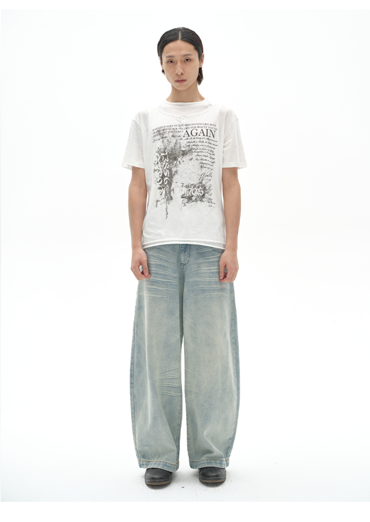 Fake Two-Piece T-Shirt