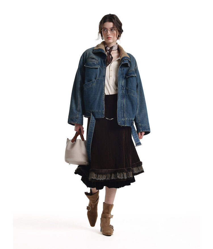 Lambswool Denim Jacket