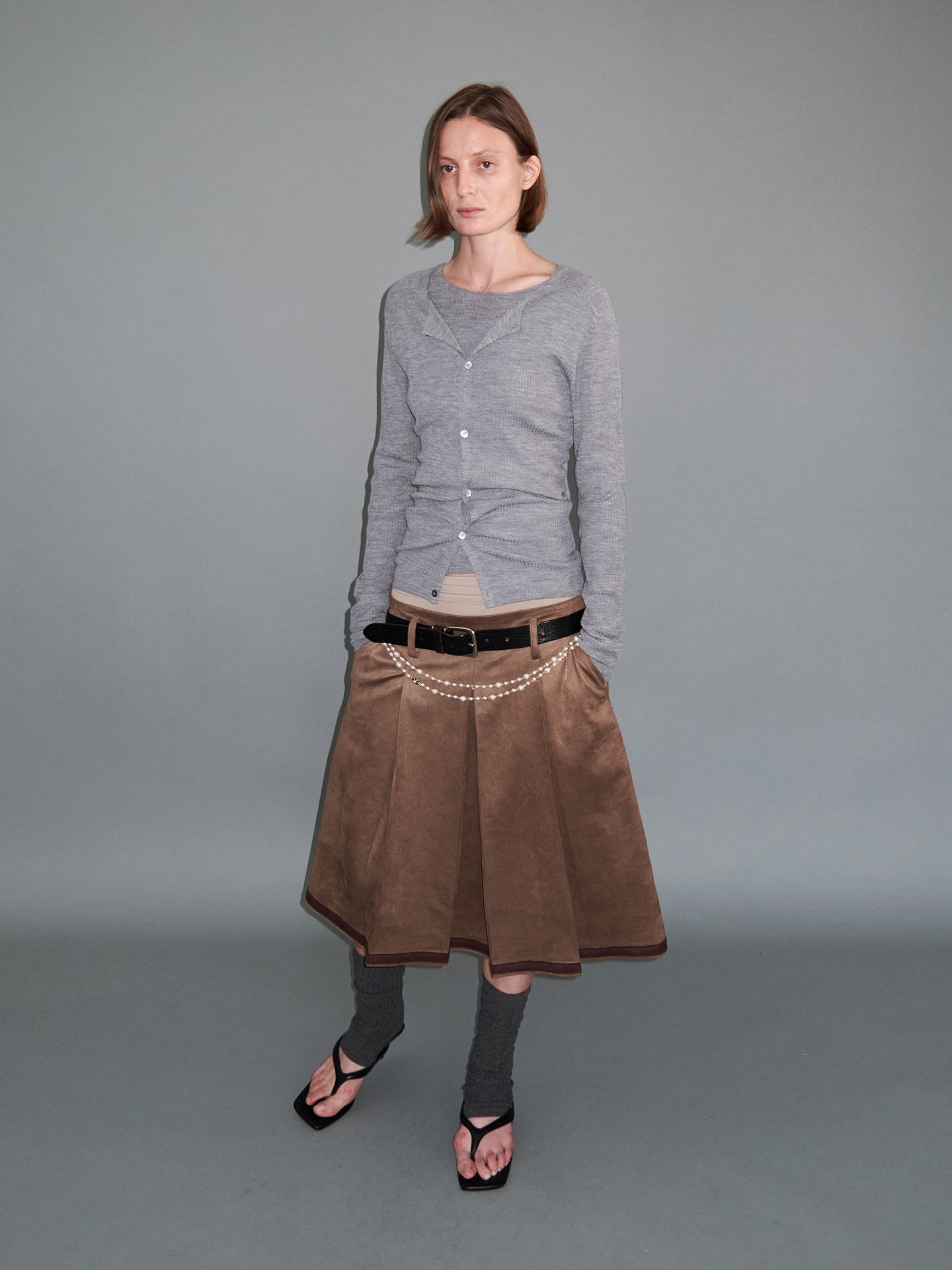 Wool Slim-Fit Knit Cardigan