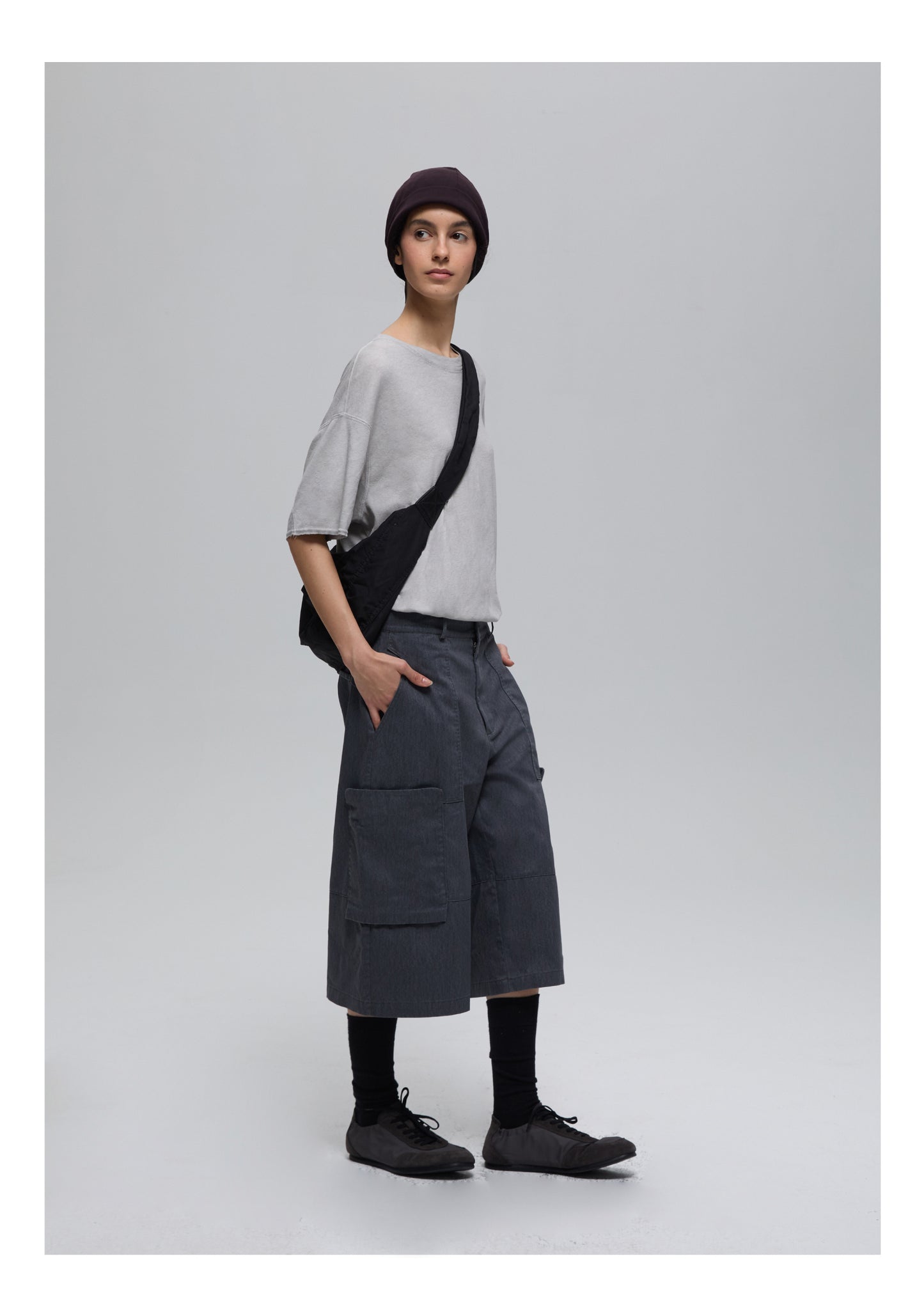 Stonewashed Casual Pants