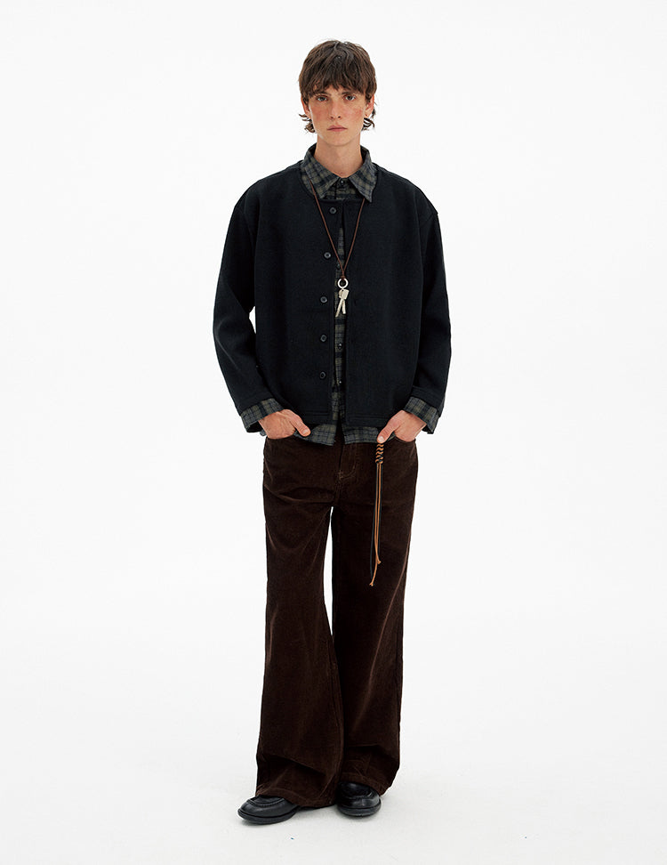 Patchwork Two-Piece Cardigan