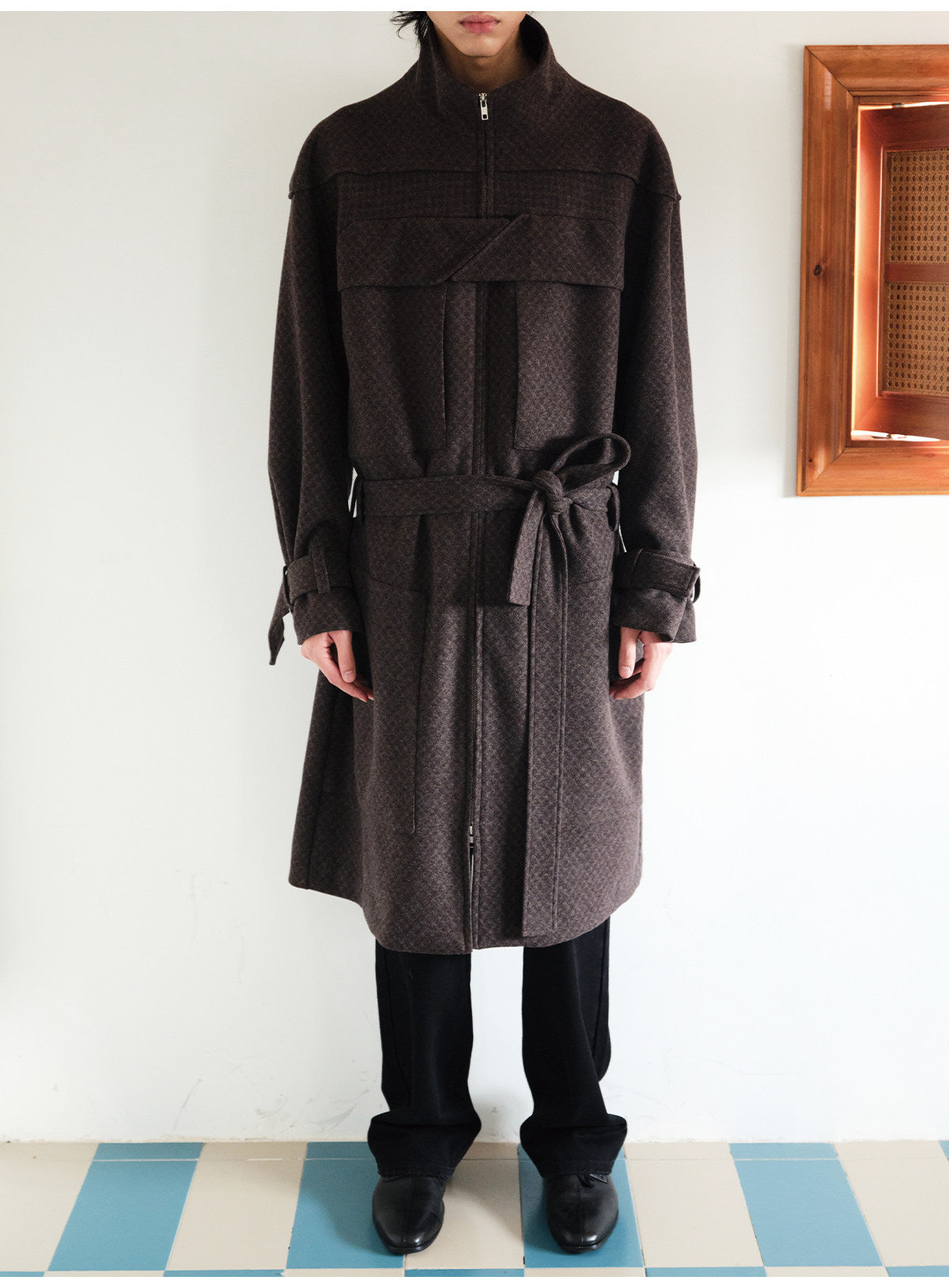 Slightly Loose Fit Wool Coat