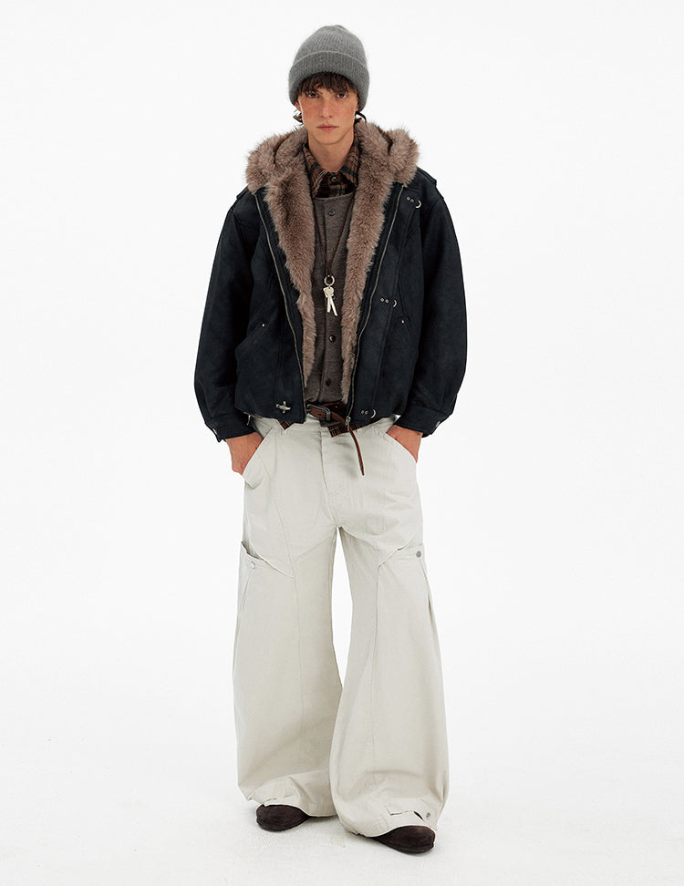 Metal Buckle Cotton Jacket