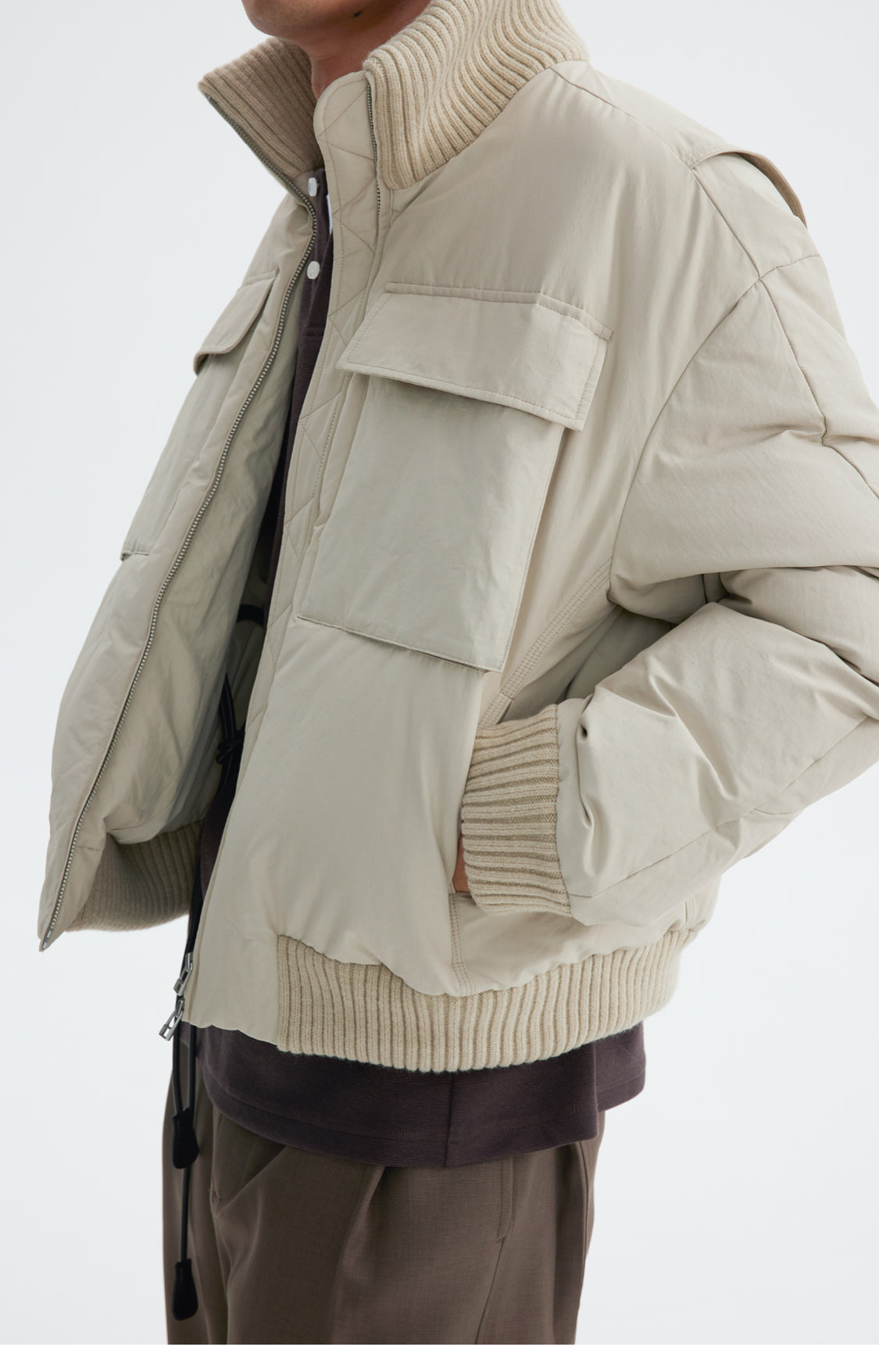 Large Pocket Down Jacket