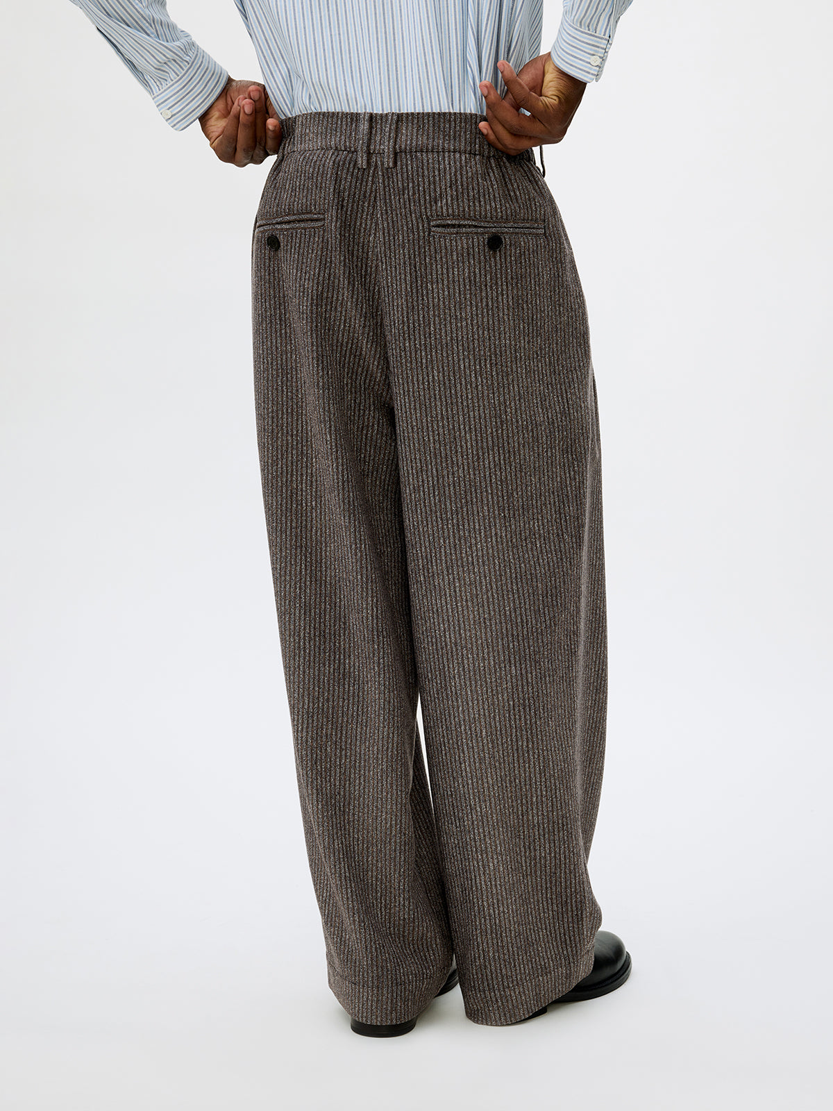 Loose Double-Pleated Casual Pants