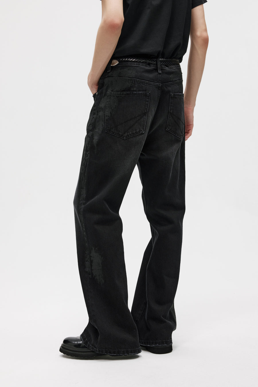 Micro Large Coated Jeans