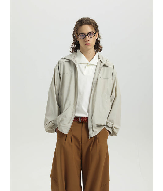 Hood removable sun protection jacket