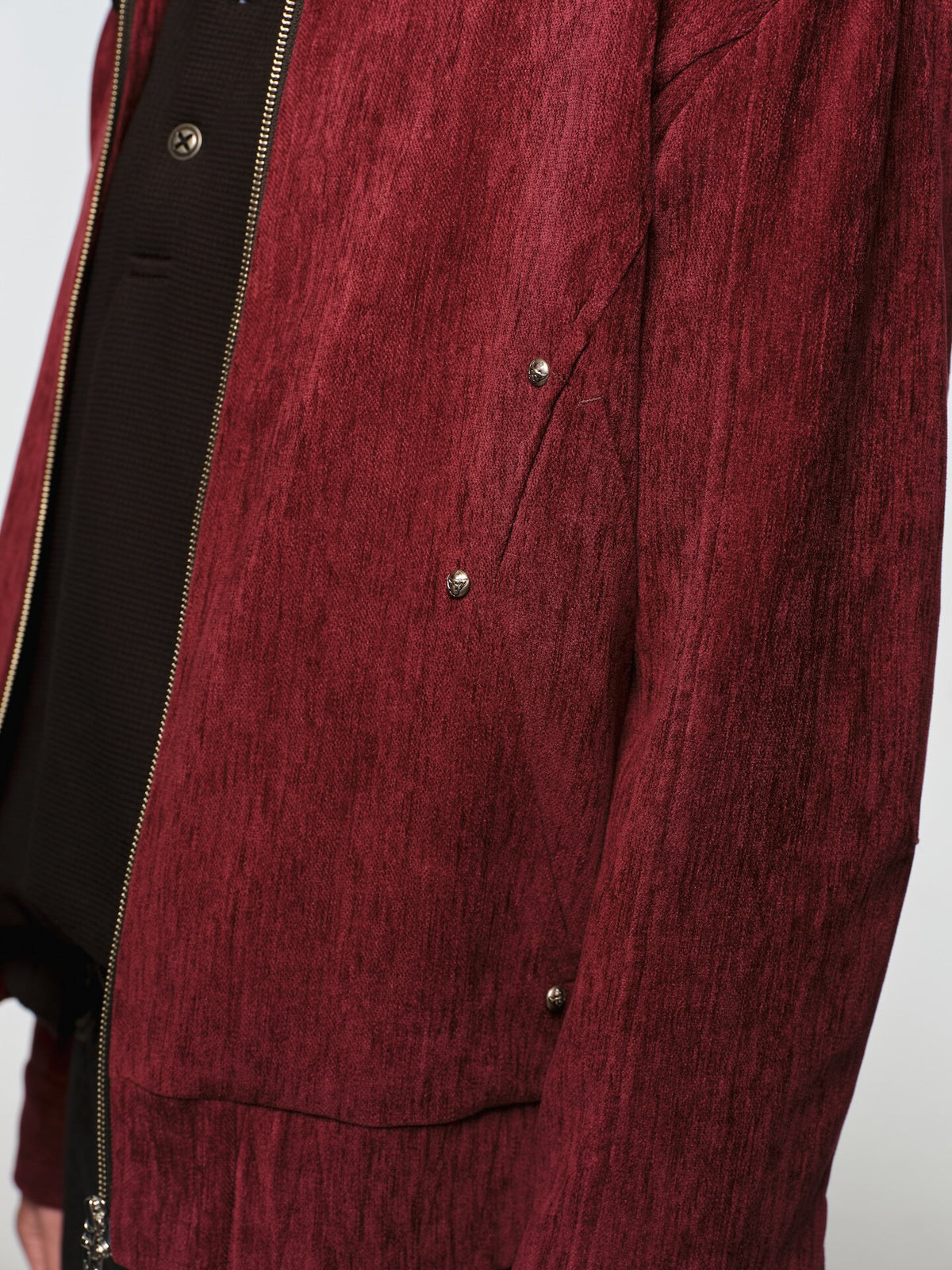 Short, Wide-Cut Velvet Jacket