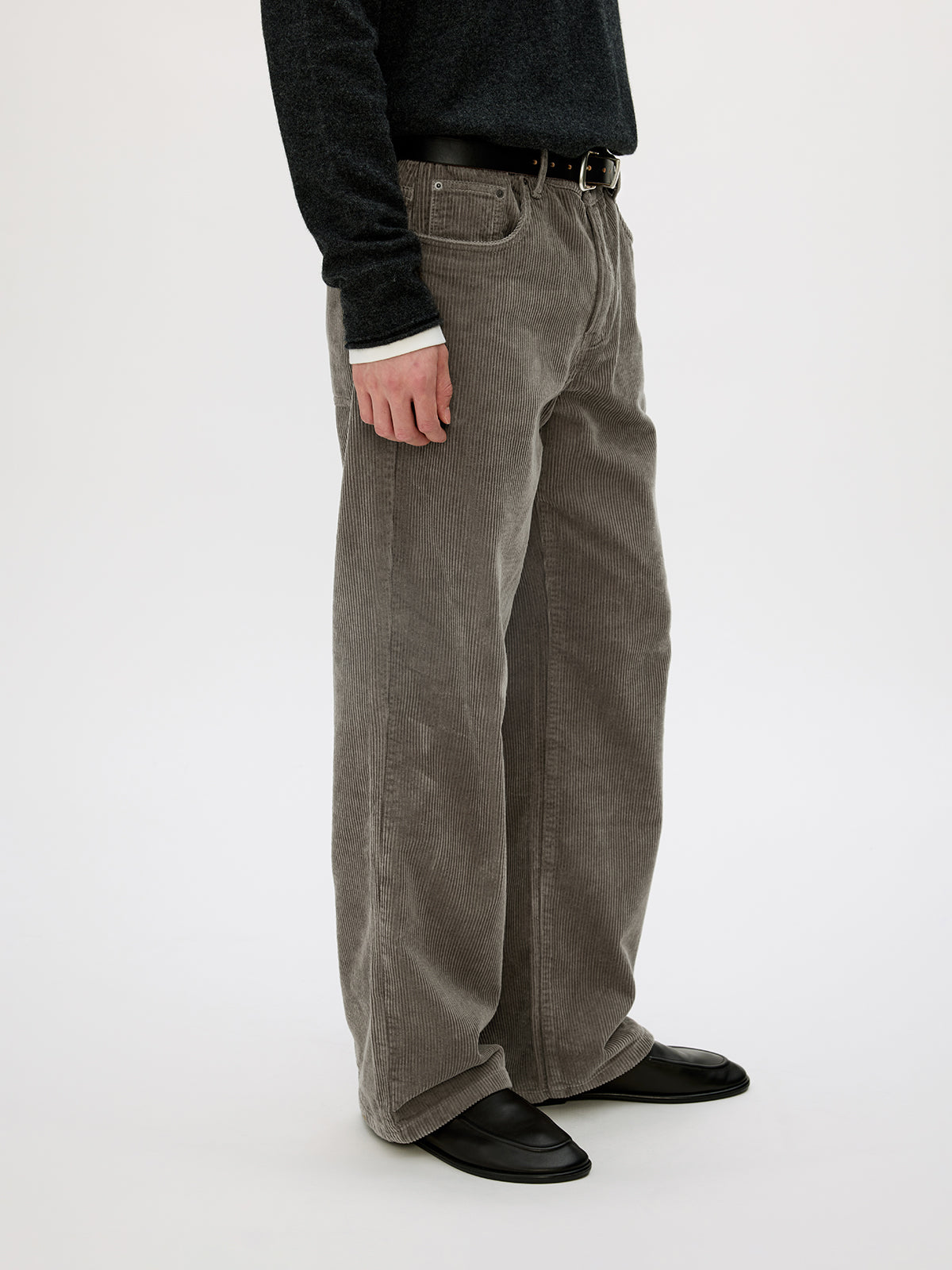 Wash-processed Straight Casual Pants