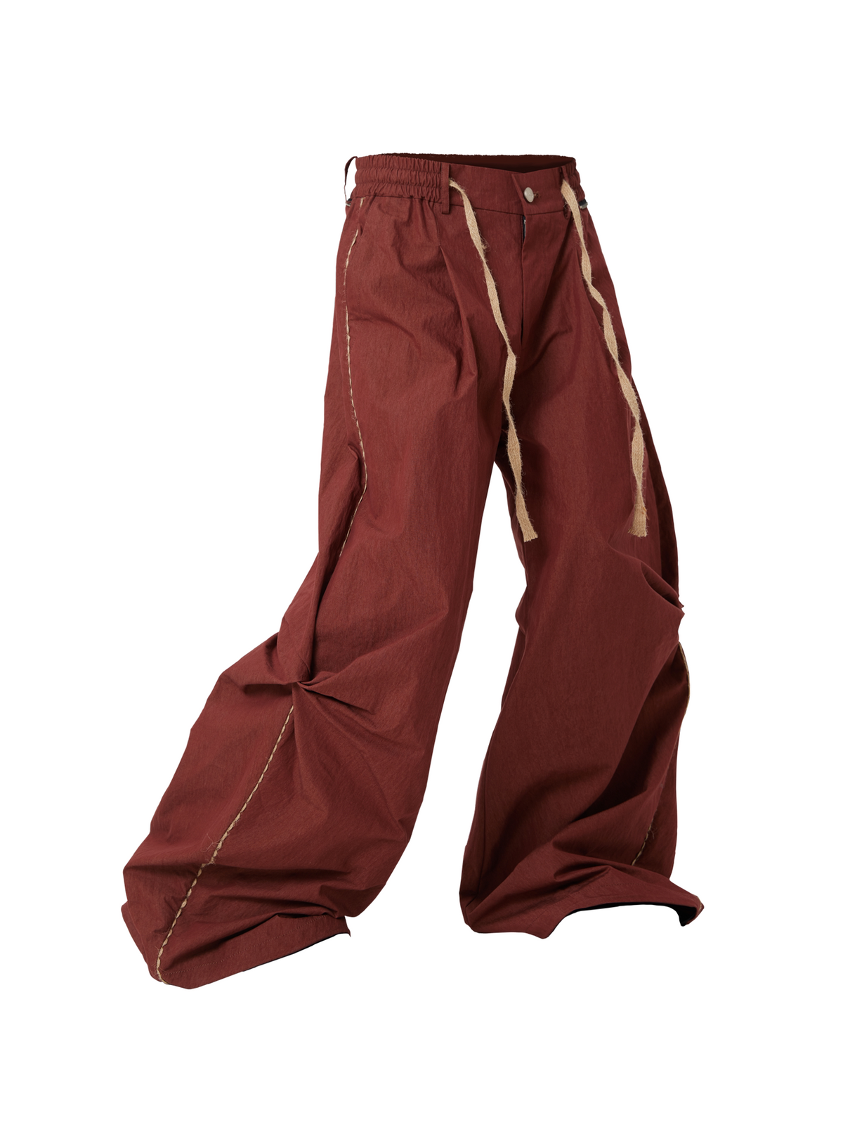 Loose-Fit Paratrooper Pants with Drawstring
