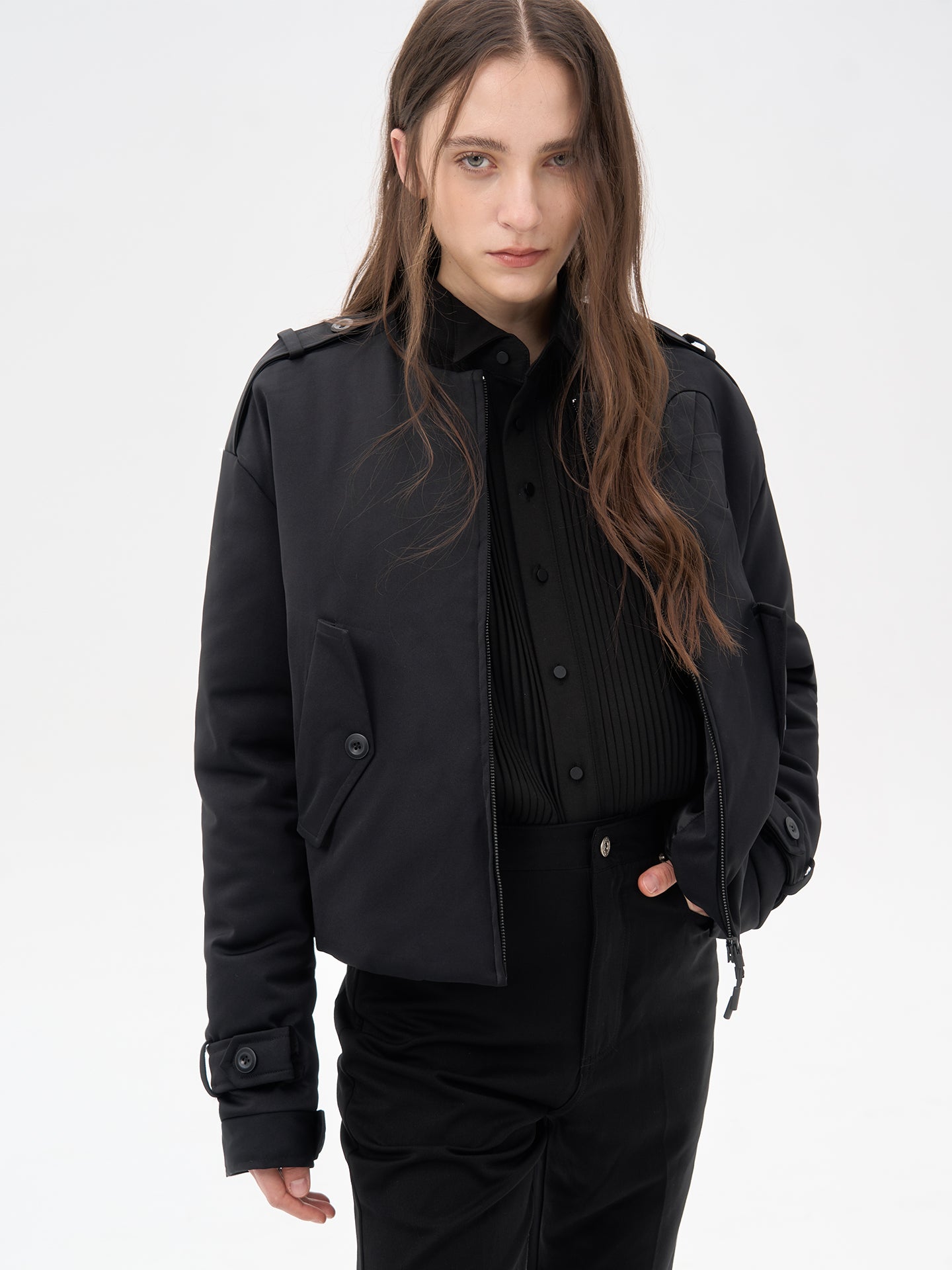 No-Collar Casual Jacket