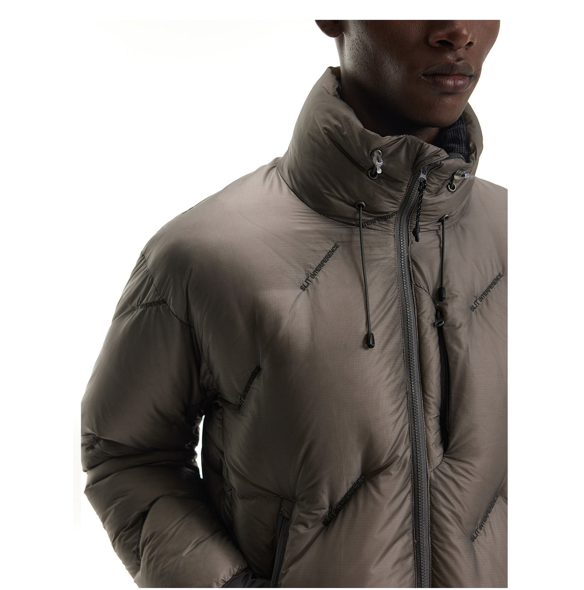 Lightweight Embroidered Down Jacket