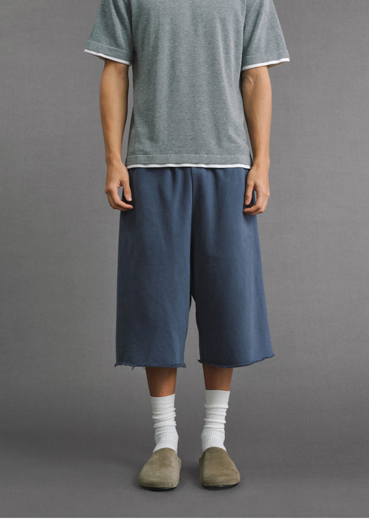 Retro-Style Cotton Shorts